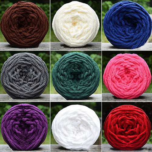 100g/Ball Super Thick Yarn Soft Polyester Yarns Large Yarn Bulky Arm Roving  Knitting Blanket Spinning Yarn Polyester 2020 - AliExpress